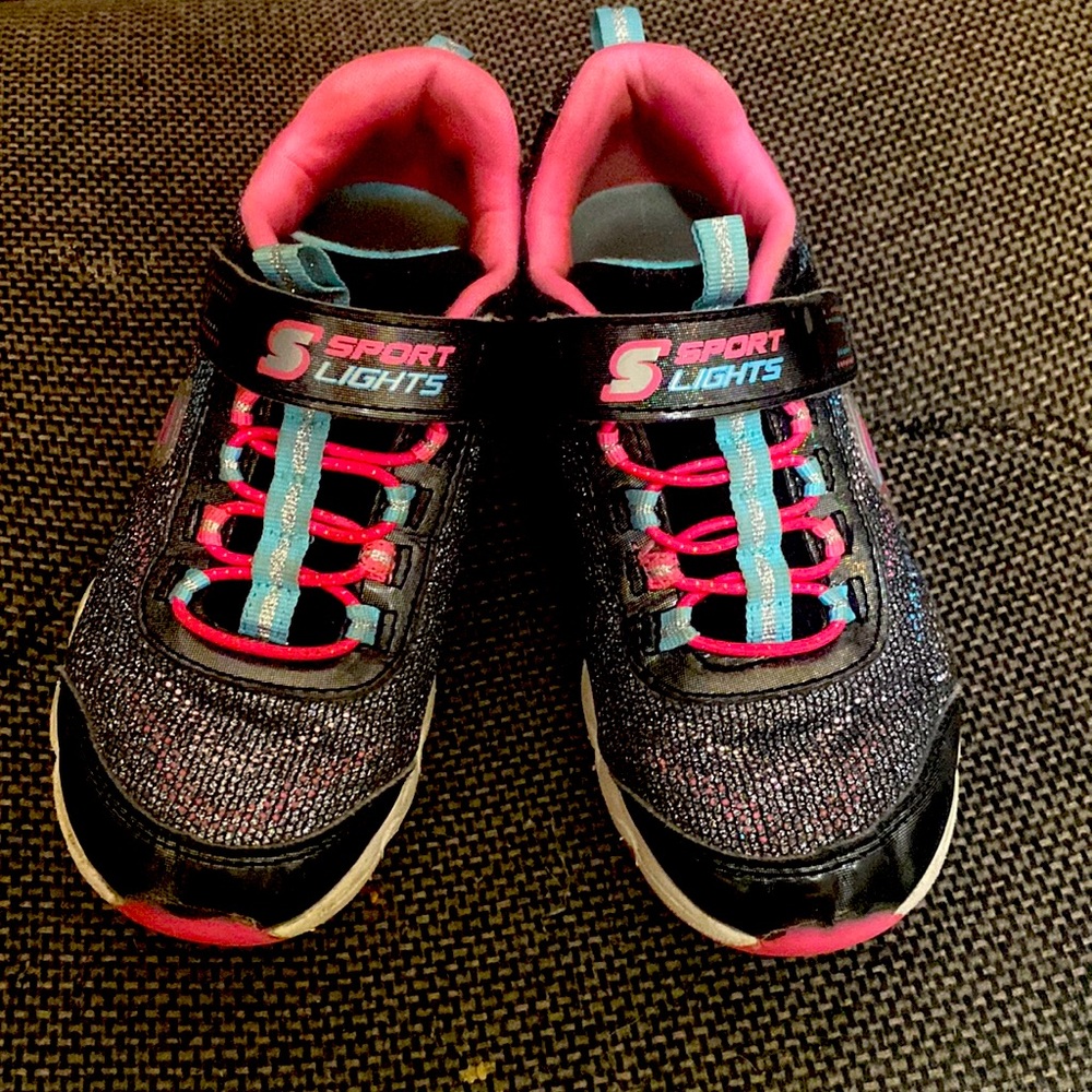 Kids Velcro sneakers used only for gym in school.